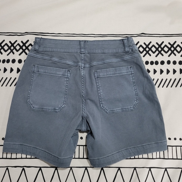 Spanx Twill Shorts 6" with Pockets Hazy Blue Grey Size XS - Picture 6 of 13